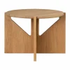 Kristina Dam Studio Simple soffbord Ø52 cm Varm lackerad ek