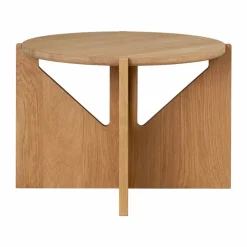 Kristina Dam Studio Simple soffbord Ø52 cm Varm lackerad ek