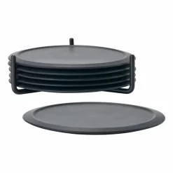 Zone Denmark Singles glasunderlägg 6-pack med hållare Black