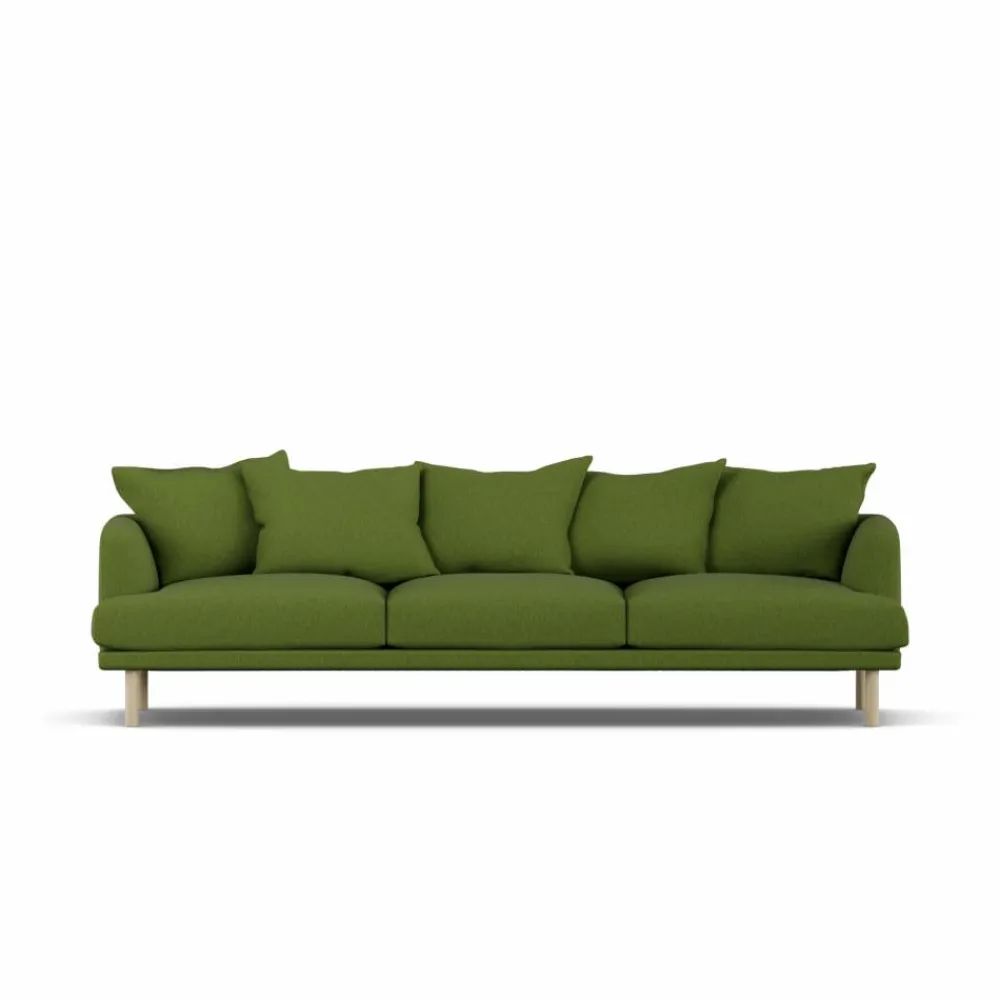 1898 Sjövik soffa Luiza Green 3975-vitoljad ek 3 5-sits