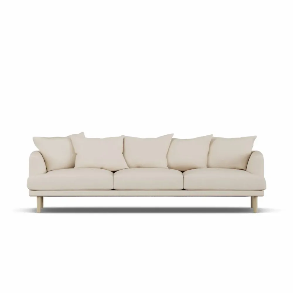 1898 Sjövik soffa Same Beige 6670-vitoljad ek 3 5-sits