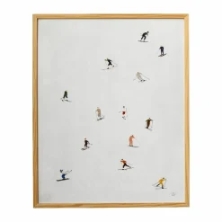 Fine Little Day Skiers poster 40x50 cm Ljusgrå