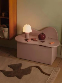 Ferm Living Slope bänk med förvaring 75x38x51 cm Rose