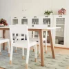 Asplund Snö G3 sängbord white svarta hjul