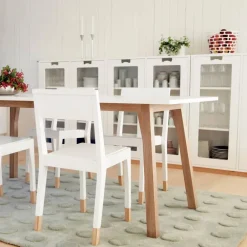 Asplund Snö G3 sängbord white svarta hjul
