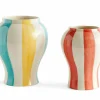 Online HAY Sobremesa stripe vas S 22 cm Red