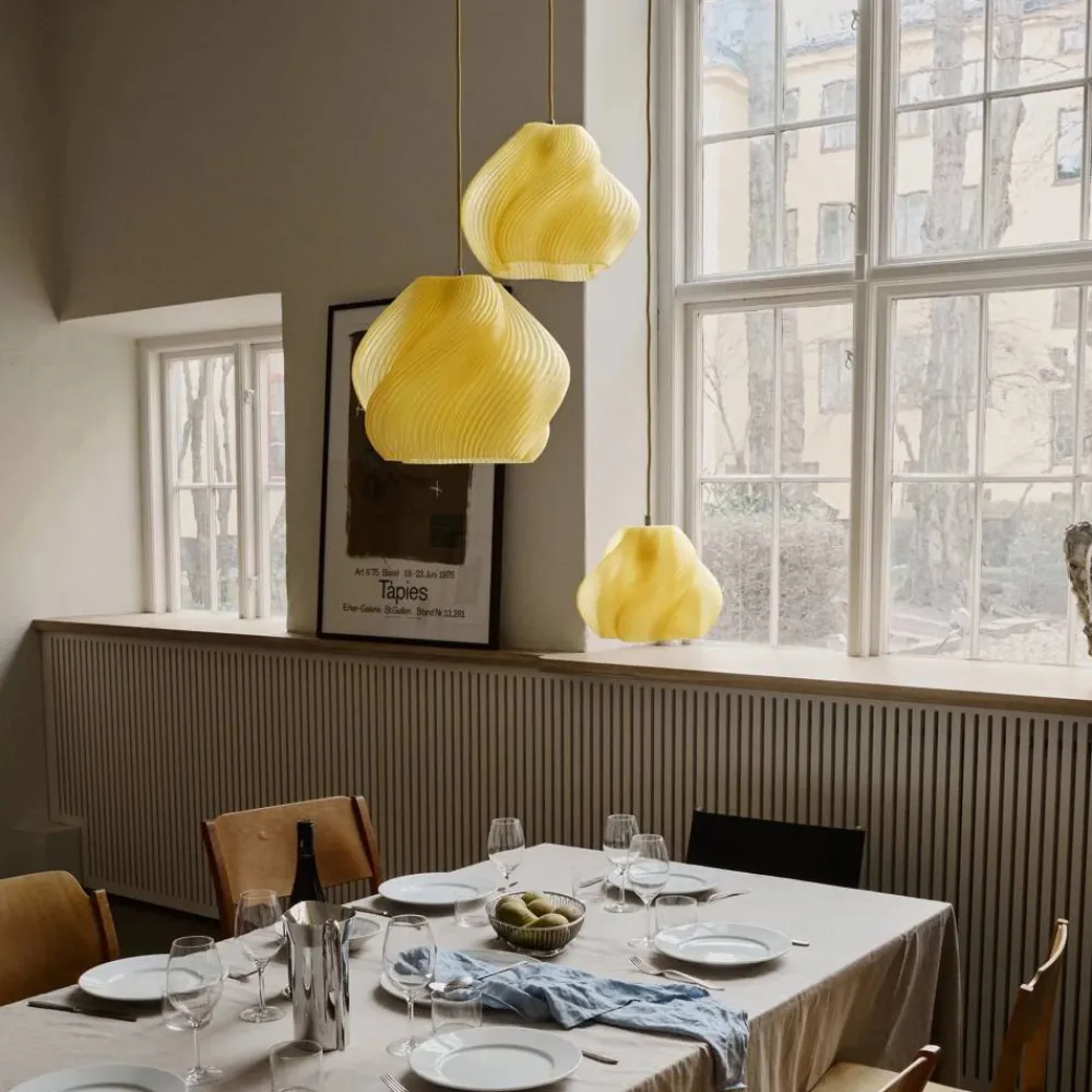 Barn Crème Atelier Soft Serve pendel Limoncello sorbet-chrome 02 25 cm