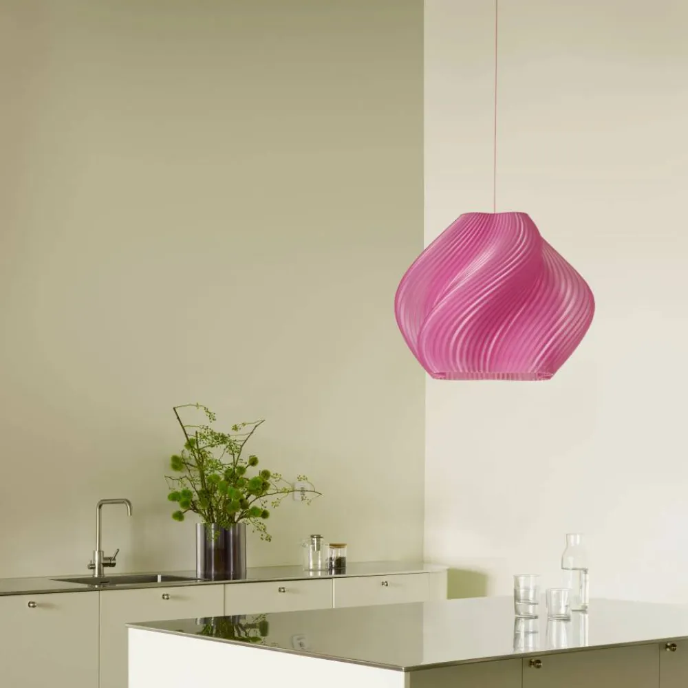 Sale Crème Atelier Soft Serve pendel Rose sorbet-chrome Mega 60 cm