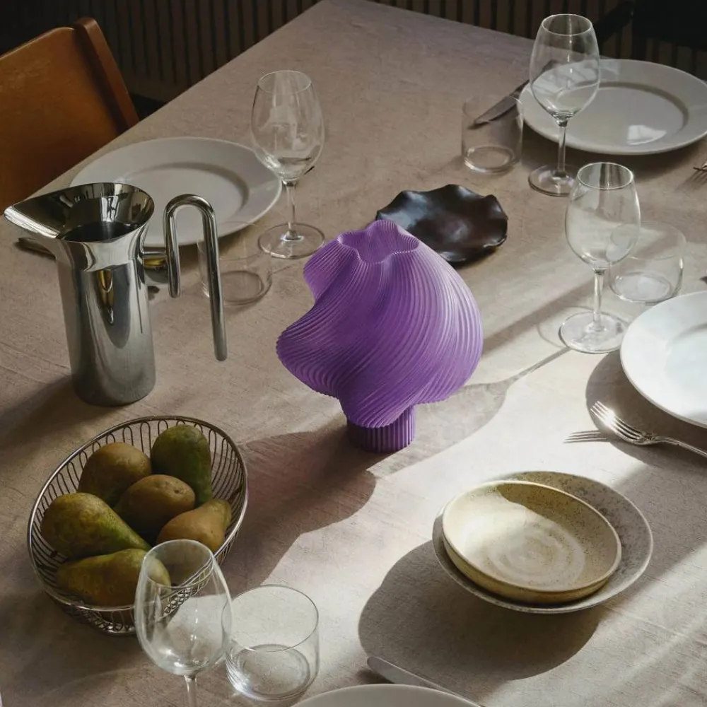 Discount Crème Atelier Soft Serve portabel bordslampa Lavender sorbet 23 cm