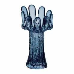 Online Kosta Boda Solros ljuslykta cirkulärt glas 18 cm Blå