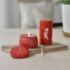 Solstickan Design Solstickan presentbox doftljus + tändsticksrör Röd-doftljus kanel & apelsin