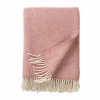 Klippan Yllefabrik Sorbet ullpläd 130x200 cm Powder pink
