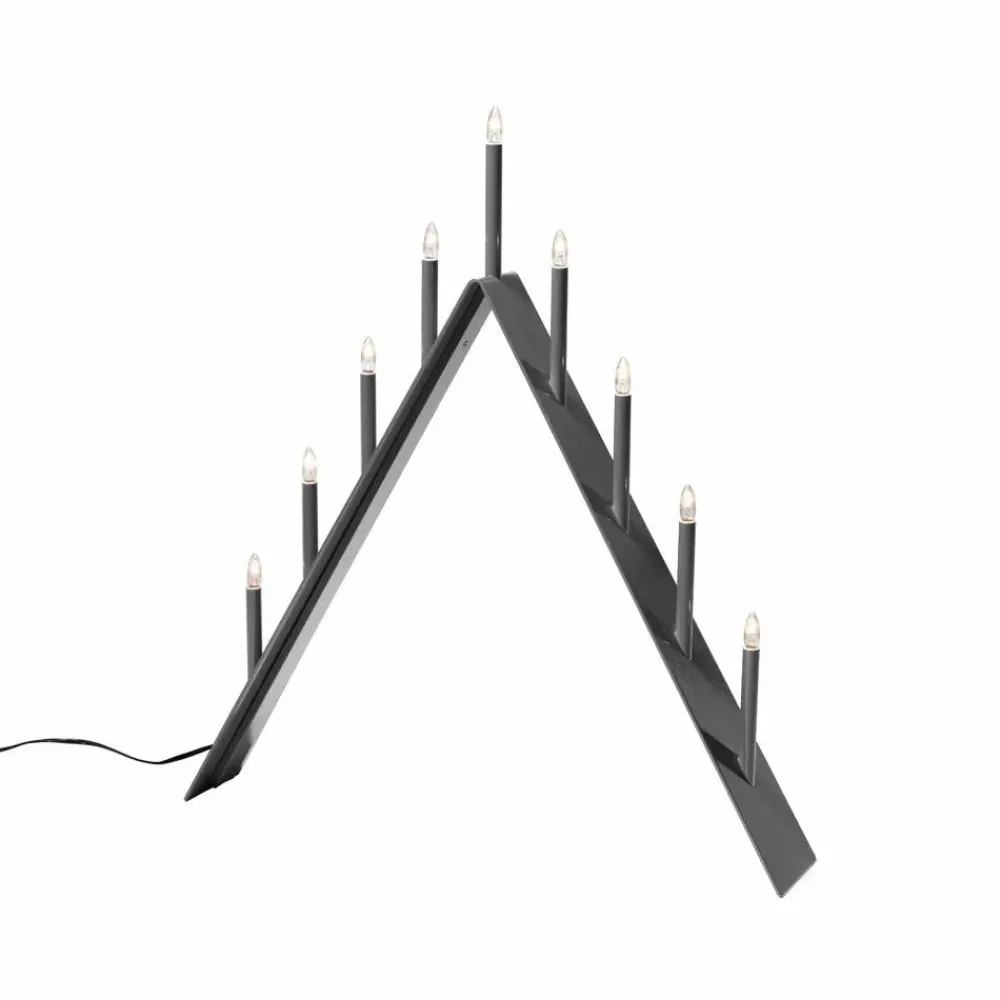 Clearance SMD Design Spica 9 adventsljusstake mörkgrå led