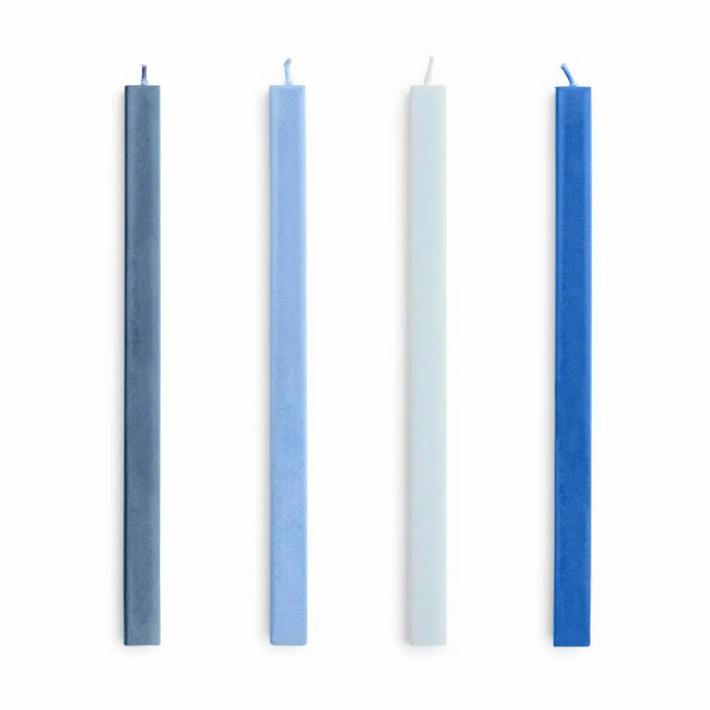 HAY Square Candle ljus mix 4-pack Blues
