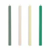 HAY Square Candle ljus mix 4-pack Greens-whites