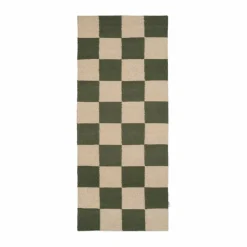 Classic Collection Square gångmatta Green-natur 80x240 cm