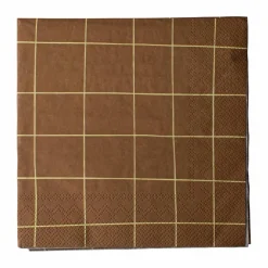 Best DBKD Square pappersservett 33x33 cm 20-pack Brown