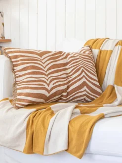 Hot Classic Collection Square pläd 130x170 cm Gul