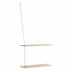 Clearance Woud Stedge hylla 60 cm Vitpigmenterad ek
