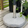 New 1898 Stenbro parasollfot Grå 40 kg granit