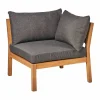 Outlet 1898 Stockaryd soffmodul hörndel teak/dark grey