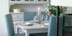 Clearance Englesson Stockholm matbord rektangulärt whitewash 2 ilägg á 45cm