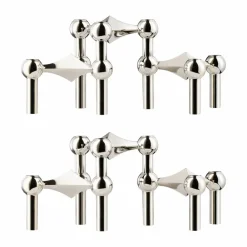 Hot STOFF Nagel ljusstake 6-pack - Krom