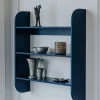 TÔNN furniture Strapats vägghylla 62x73 6 cm Midnight blue