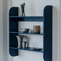 TÔNN furniture Strapats vägghylla 62x73 6 cm Midnight blue