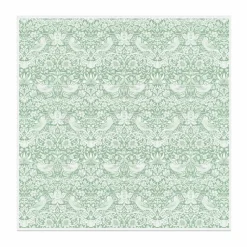 Discount Ekelund Linneväveri Strawberry Thief bordsduk 150x150 cm Grön
