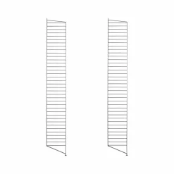 String golvgavel svart 200x30 cm 2-pack