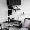 String golvgavel svart 85x30 cm 2-pack