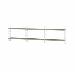 String hylla sovrum beige & vit - Kombination E