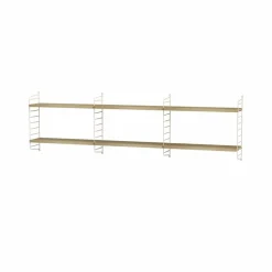 Outlet String hylla sovrum ek & beige - Kombination E