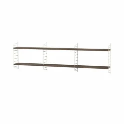 String hylla sovrum valnöt & beige - Kombination E