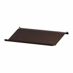 Outlet String skohylla metall Mörkbrun 58x30 cm