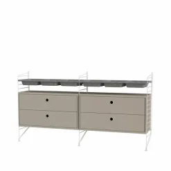 Online String sovrum beige & vit - Kombination G