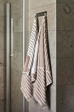 New NJRD Stripes badhandduk 70x140 cm Beige