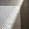 NJRD Stripes badrumsmatta 50x90 cm Vit