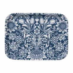 New Klippan Yllefabrik Sunflower bricka 20x27 cm Dark denim