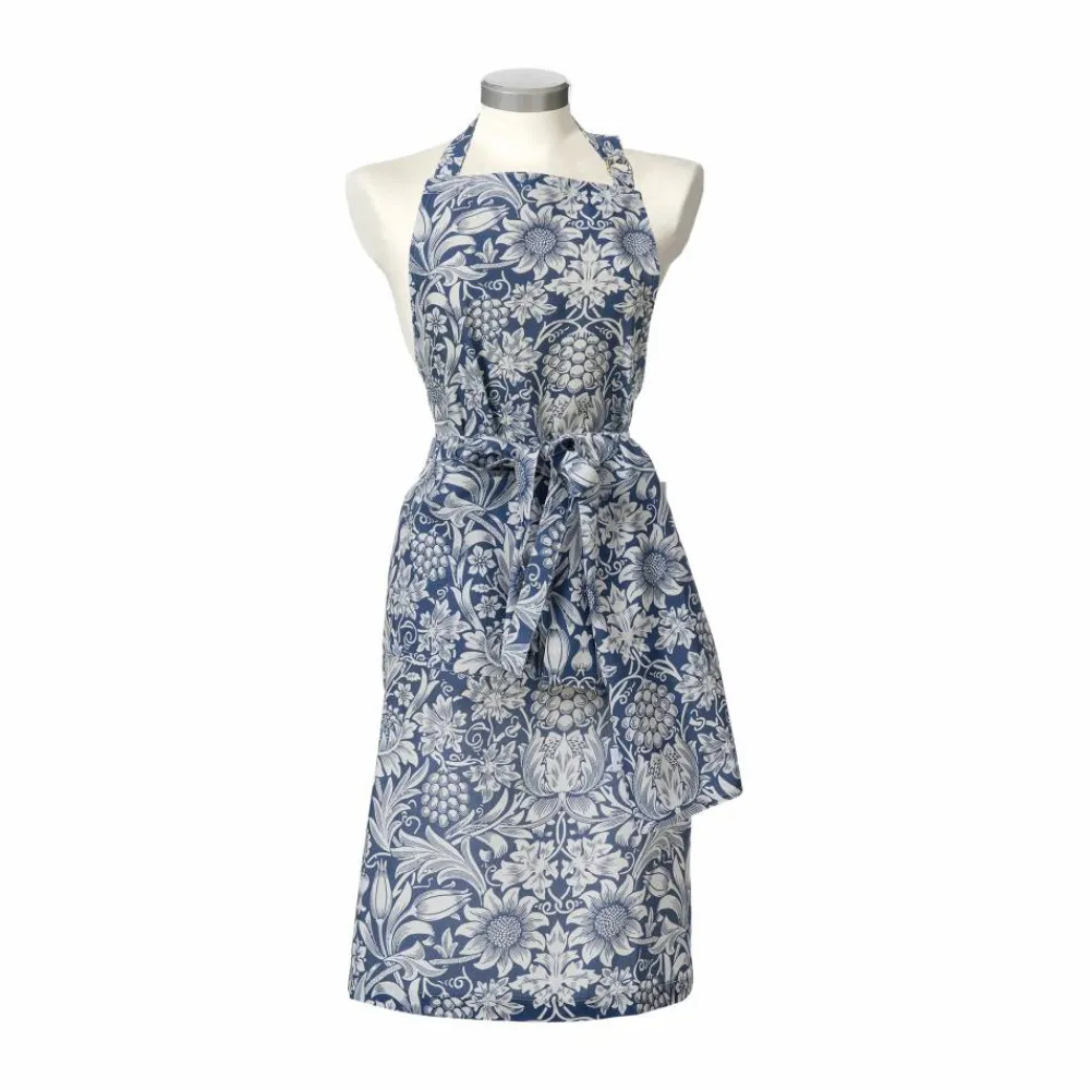 Klippan Yllefabrik Sunflower förkläde Dark denim