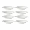 Rörstrand Swedish Grace djup tallrik Ø25 cm 8-pack - Snö (vit)