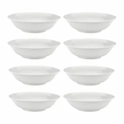 Sale Rörstrand Swedish Grace djup tallrik Ø19 cm 8-pack - Snö (vit)