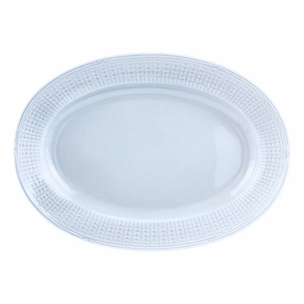 Hot Rörstrand Swedish Grace fat oval 32 cm Is (ljusblå)
