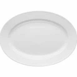 Rörstrand Swedish Grace fat oval 29x40 cm Snö (vit)