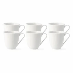 Rörstrand Swedish Grace mugg 30 cl 6-pack snö (vit)