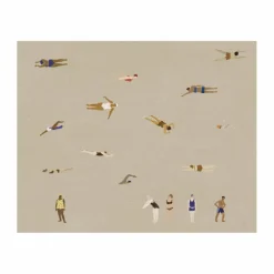 Barn Fine Little Day Swimmers poster Beige 40x50 cm