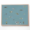 Fine Little Day Swimmers poster Blue 40x50 cm