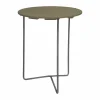 New Grythyttan Stålmöbler Table 6B bord Ljusgrön ek-varmförzinkat stativ Ø60 cm