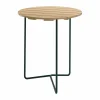 Grythyttan Stålmöbler Table 6B bord Oljad furu-grönt stålstativ